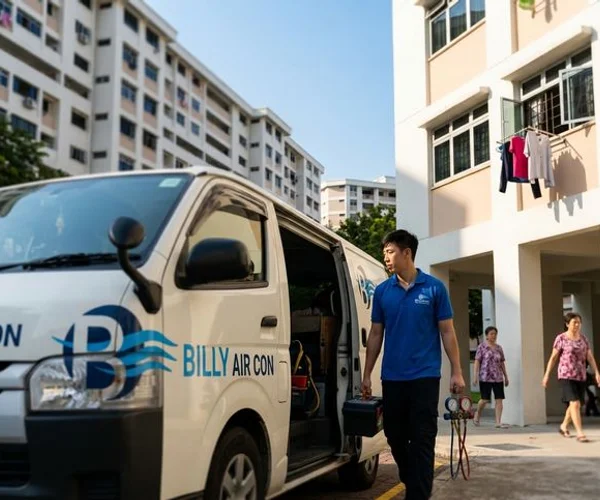 Billy Aircon team at Circuit Road office