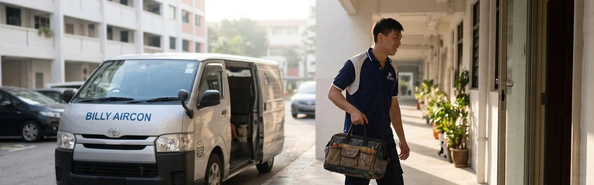 Toshiba aircon servicing in Singapore